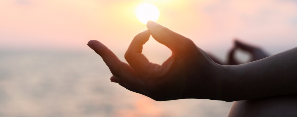 mudra de meditación de calma